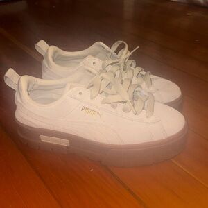 Platform PUMA beige/brown